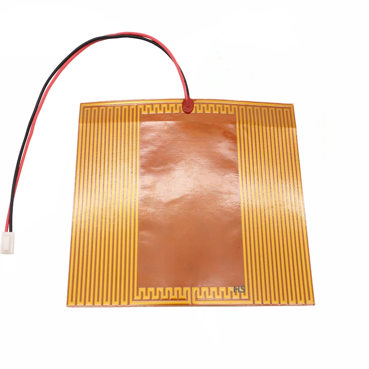 5V 6V 12V 24V Custom Shape Flexible Heating Element Polyimide Film Heater Etched Foil