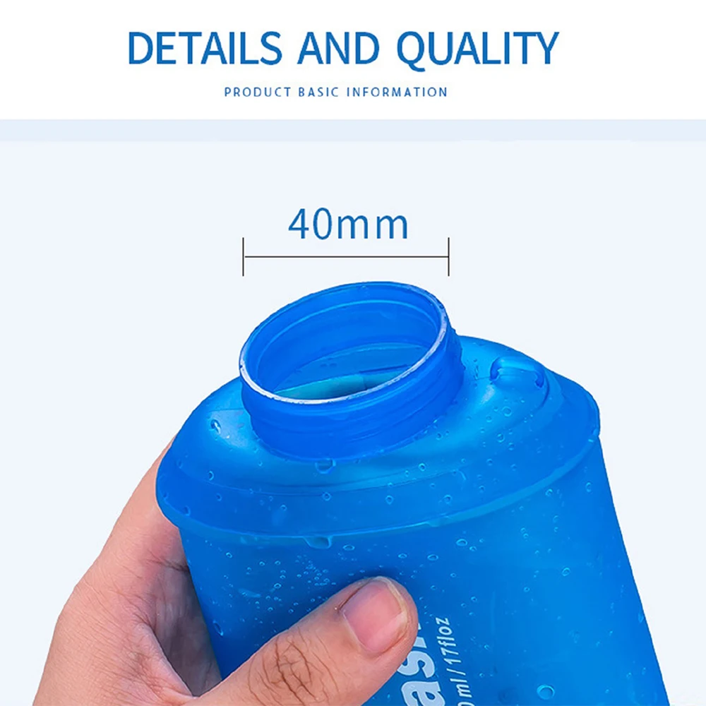 Oem/Odm Folding Bottle Foldable 250Ml 350Ml 500Ml Blue Green Gray Tpu Running Foldable Kettle Collapsible Soft Water Bottle