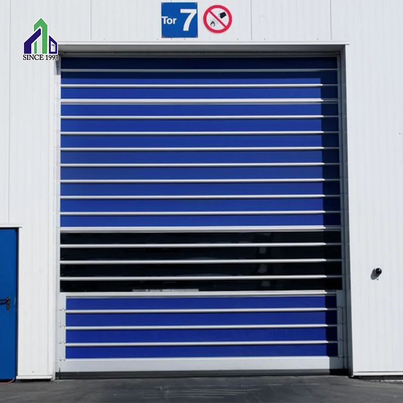Jianda Aluminum Alloy Metal High Speed Performance Rolling Rapid Roll up Fast Acting Roller Shutter Spiral Security Garage Door