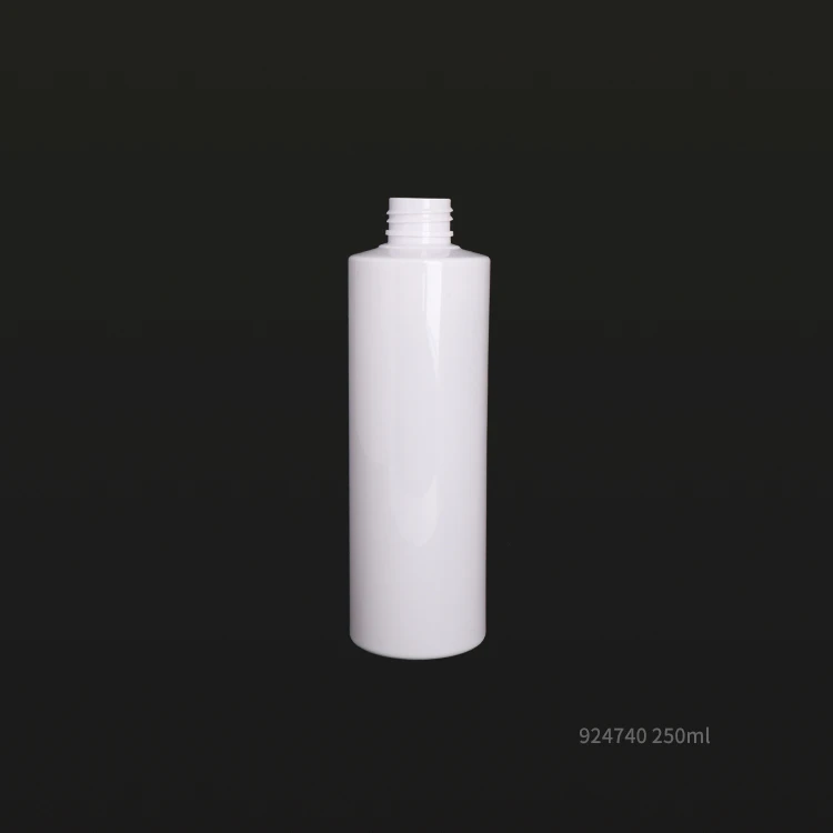 In Stock 250ml White Black Cosmetic PET Plastic Trigger Sprayer Cap Bottles