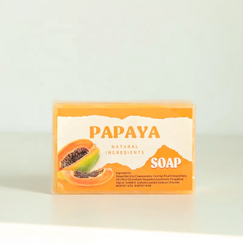 Factory Price Natural Organic Skin Care Moisturizing Handmade Cleaning Face Body Papaya Soap