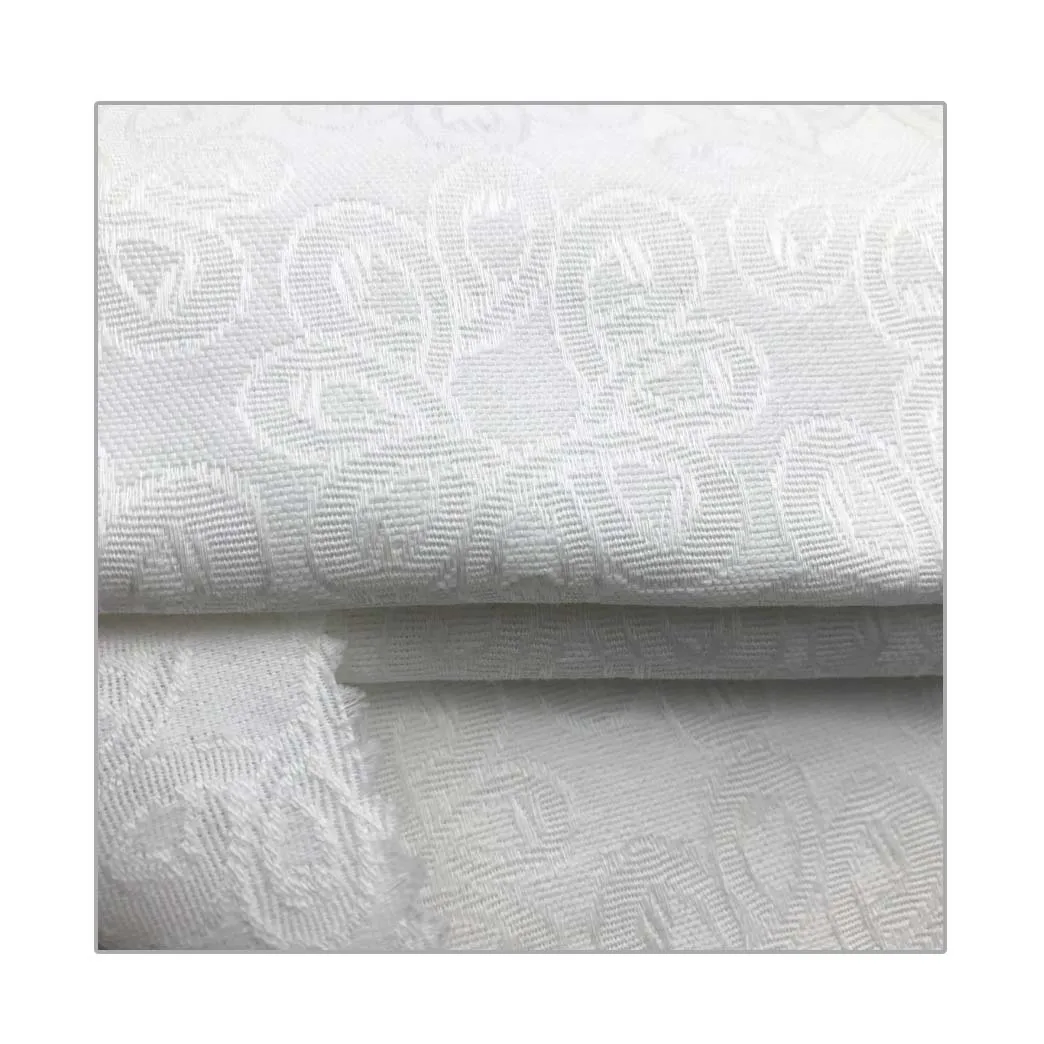 Оптовая продажа, 100% хлопок, элегантные большие жаккардовые ткани для платьев