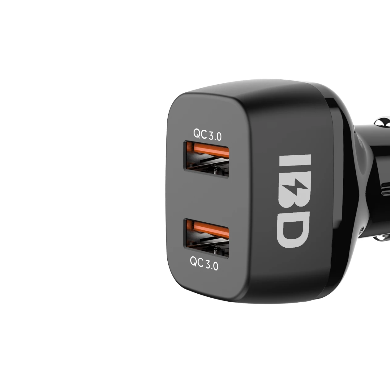 IBD OEM логотип двойной USB QC3.0 автомобильное зарядное устройство QC3.0 автомобильное зарядное устройство