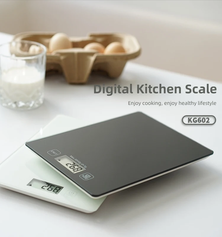 Trade Assurance Digital Stainless Steel Kitchen Scale LCD Battery Weight Measuring Scale