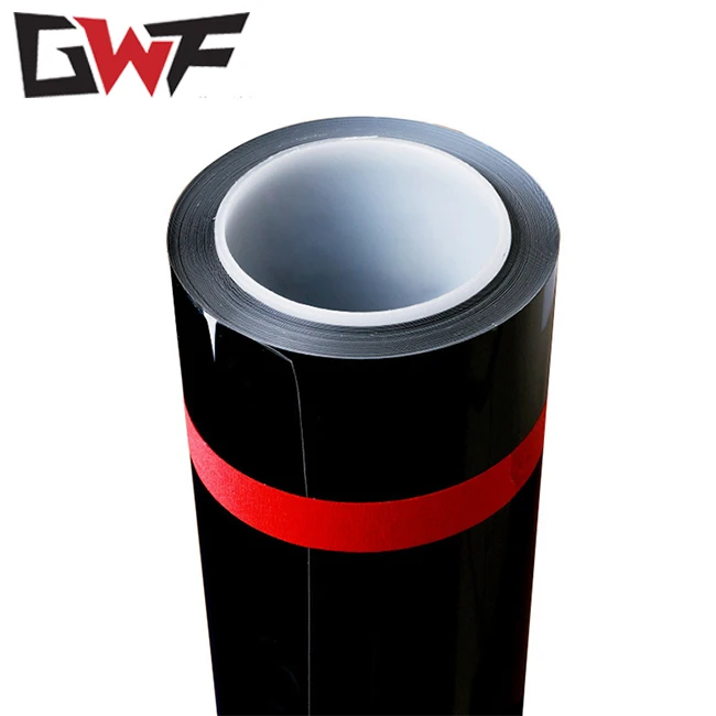 Hot sale 1.52*15m high glossy black ppf film 7.5mil black color ppf paint protection film tpu color changing ppf for car