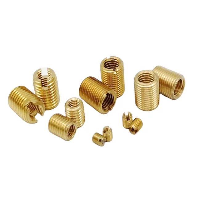 good quality stainless steel slotted thick-wall type of 302 self-tapping thread insert