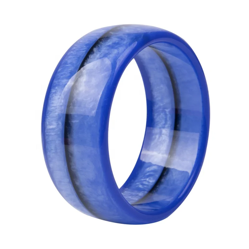 2019 Cheap Price Wholesales Jade Colour Resin Bangle Jewelry Multicolor combination Stripe Wide Bangle Jewelry