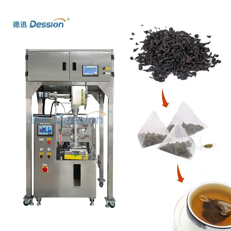Automatic Nylon Triangle Pyramidal Tea Bag Packing Machine for Herbal Loose Tea Leaf