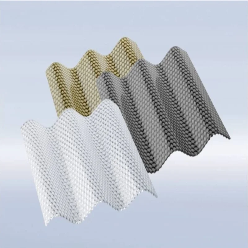 2.8mm Santaf Bronze Diamond Polycarbonate corrugated sheet