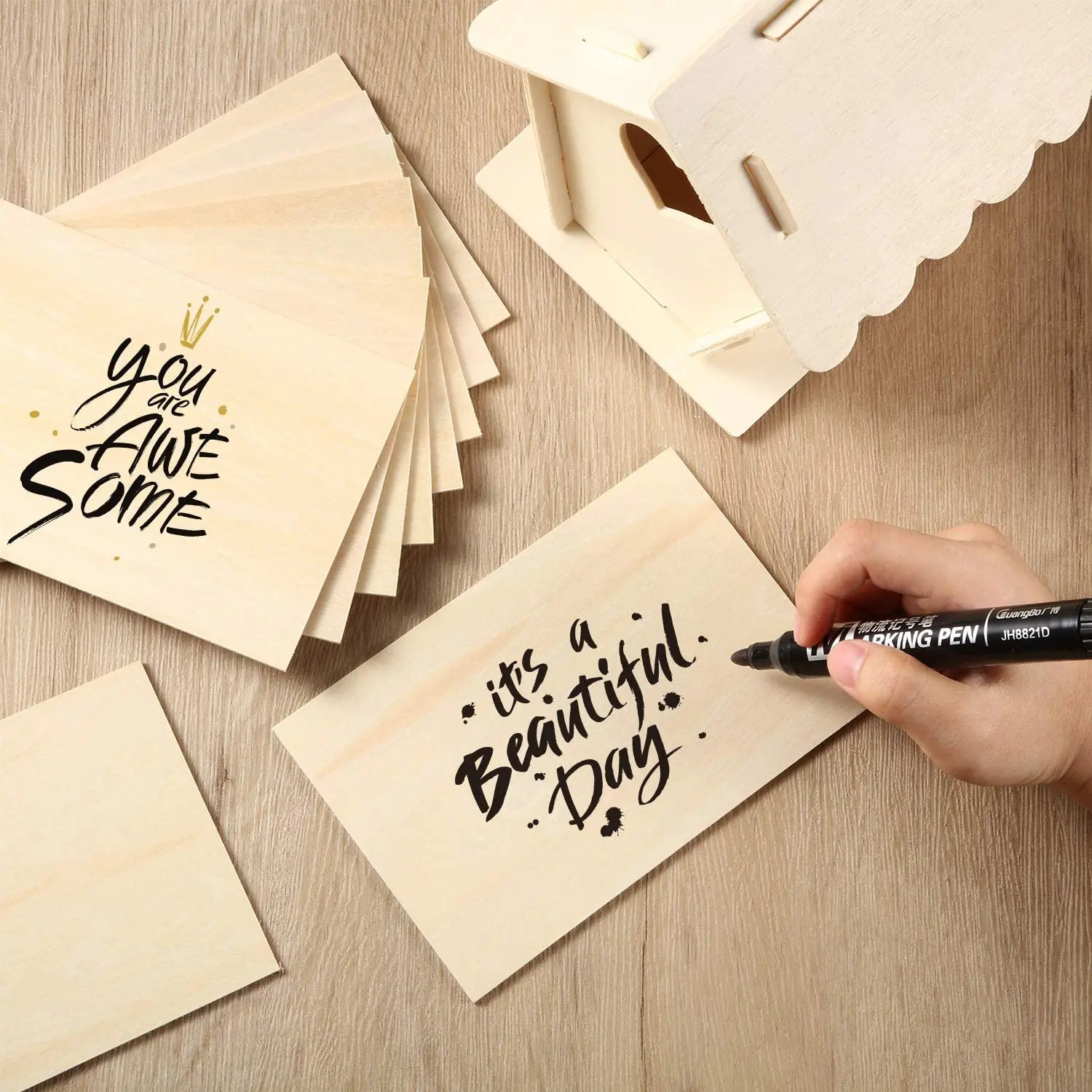 3mm Basswood Plywood Sheets Laser Cutting Friendly for Wood Crafts Wooden Boxes & Wall Signs for Caving Enthusiasts