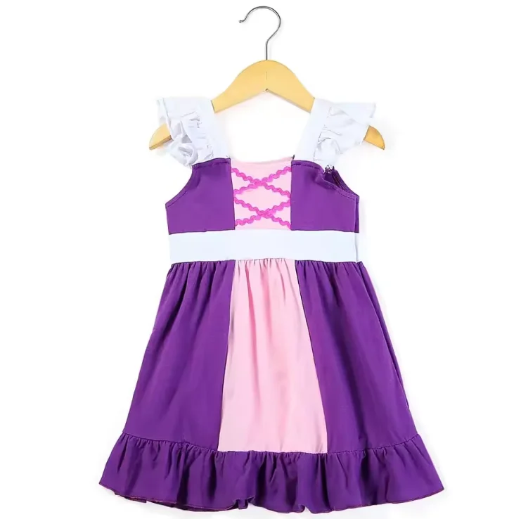 Boutique Summer Girls Mickey Minnie Twirl Dress Kids Cosplay Cotton Party Kids Girls Dress