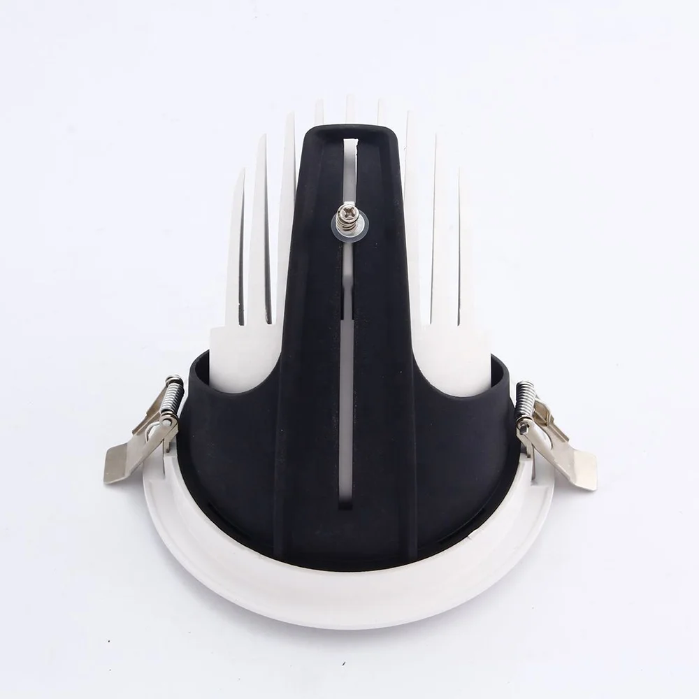 Высококачественный бестримный светодиодный потолочный светильник COB 3000K 4000K, встраиваемые потолочные светильники 20 Вт, алюминий для декора корпуса отеля