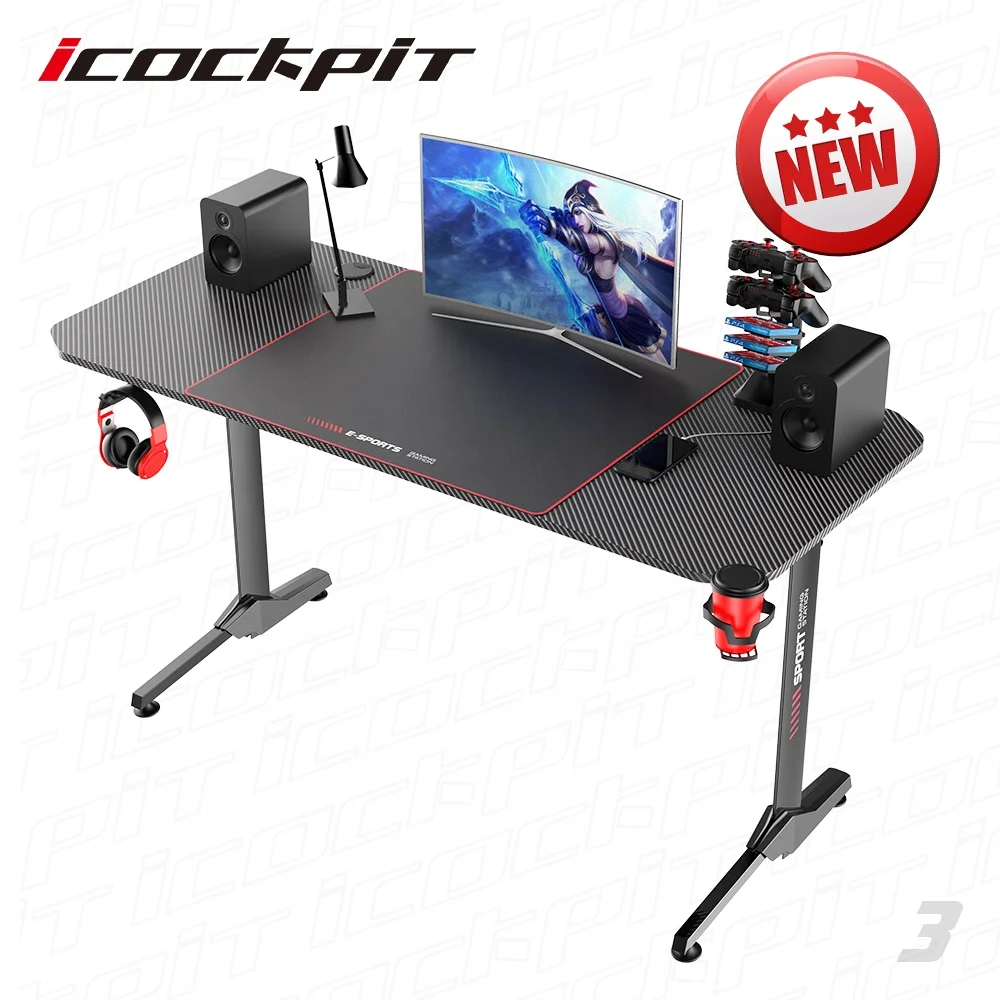 
Saitu New Model Popular Racking Gaming Table Computer Desk Office Furniture Modern Pc Gaming Desk 