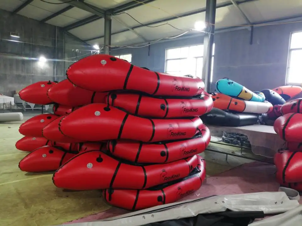 2021 new packraft made by tpu and portable fold single inflatable kayak
