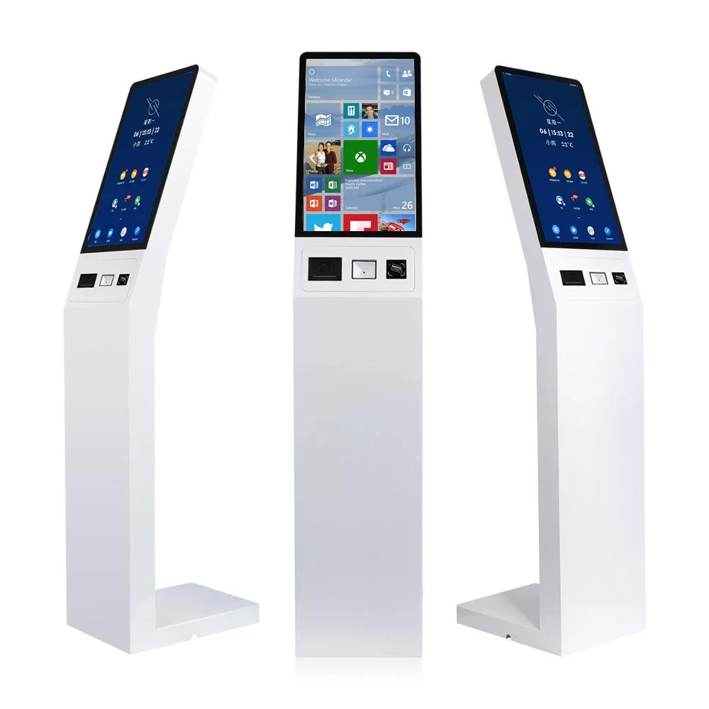 TouchWo 15.6 21.5 32 43 inch embedded touch screen Tocar el quiosco built in Android Windows Linux floor stand payment kiosk