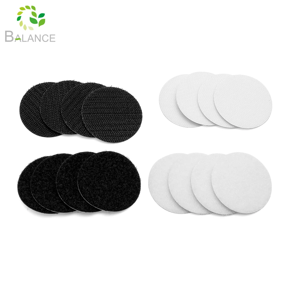 Липкая задняя резиновая основа горячего расплава клей крюк петля точки для декора стен 20 мм 100% нейлон точки