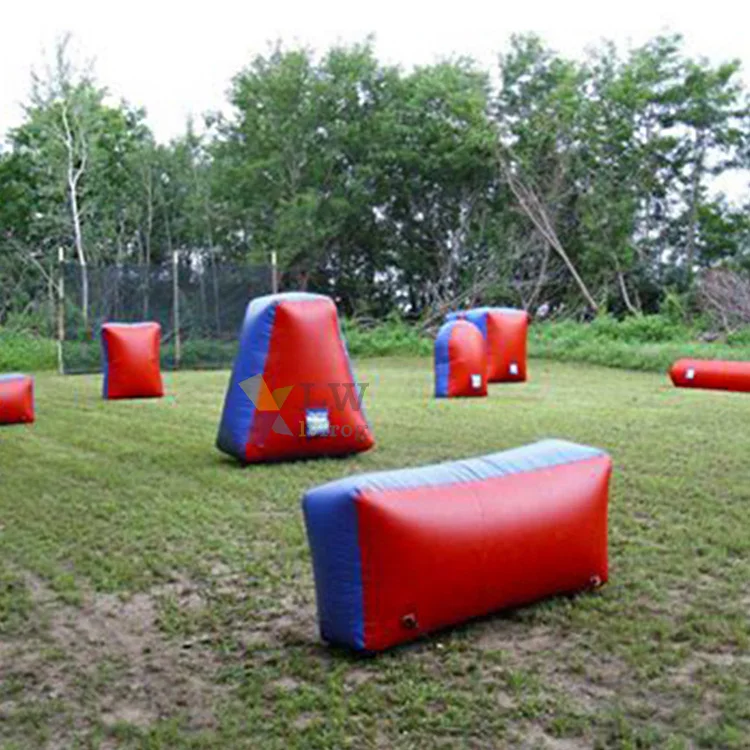 Outdoor Crazy Archery Games CS Shooting Inflatable Obstacle Bunkers Paintball For Sale