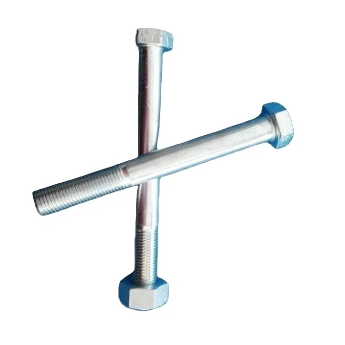 Китай, высокое качество, класс 8,8, шестигранные болты оцинкованные DIN931 M27