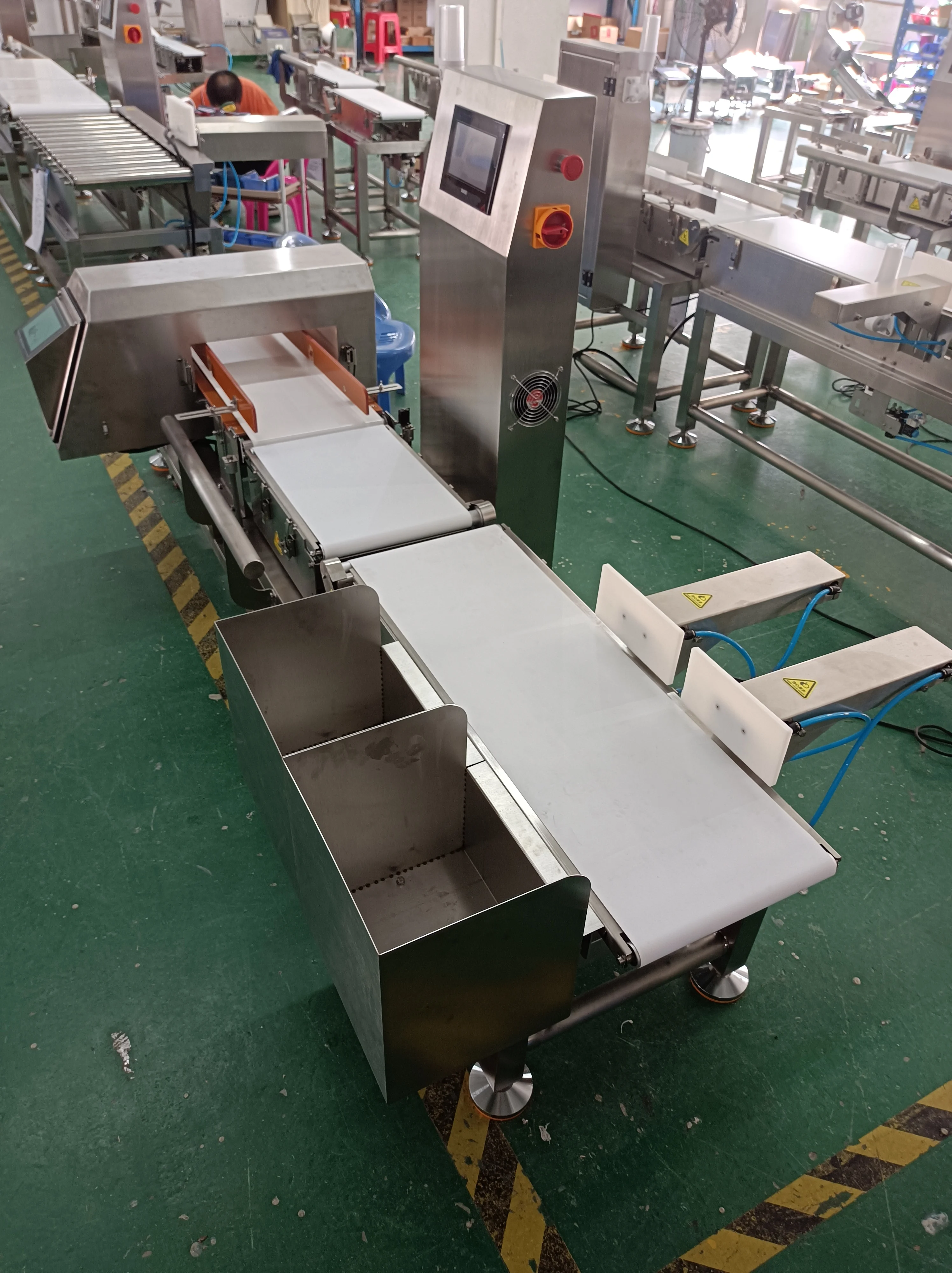 Automatic Combination machine Touch Screen Check Weigher And Metal Detector For Food Industry