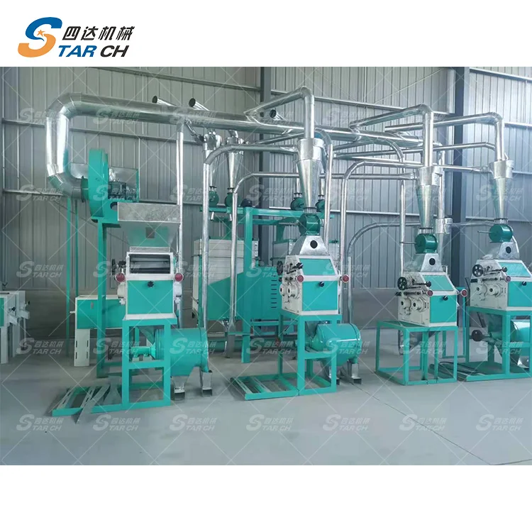 20 Tons Corn Flour Mill Machinery Electric Wheat Grinder Flour Mill Machine