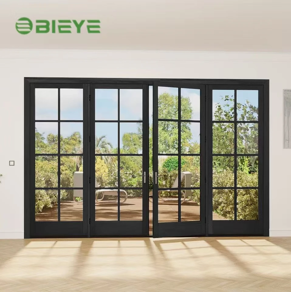 Modern Anti-Theft Security Aluminum Alloy Entrance Door Double Glazing Interior/Exterior Use Elegant Design Exterior Front Door
