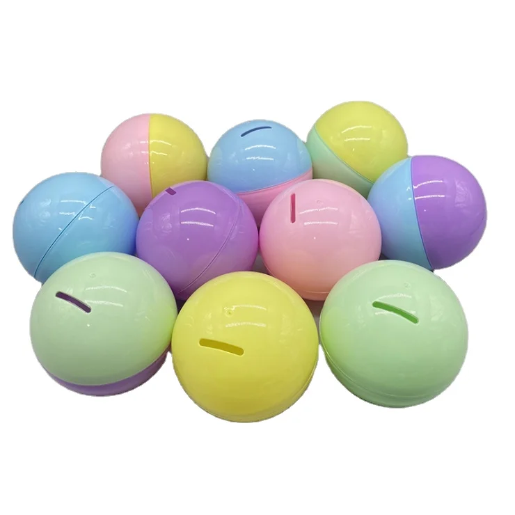 Jn2022 Wholesale 100mm Twisting Ball Bath Toys Custom Plastic Capsule Vending Empty Toy Capsules for Kids Suppliers
