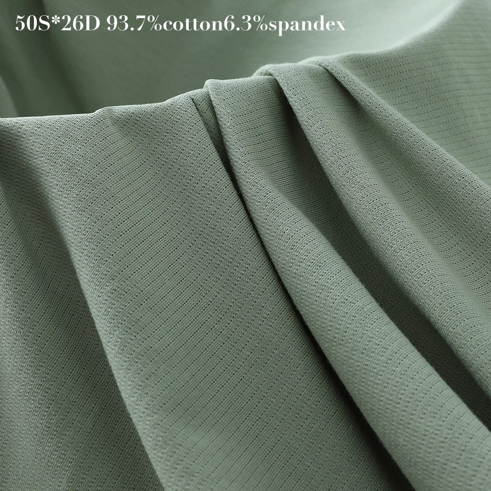 Cotton knit single jersey  fabric high-quality  custom Comfortable and breathable Fabrics Cotton For Clothing underwear