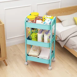 DSH Whole Metal Storage Trolley Cart 3 Tier Kitchen Storage Trolleys With 4 Wheels