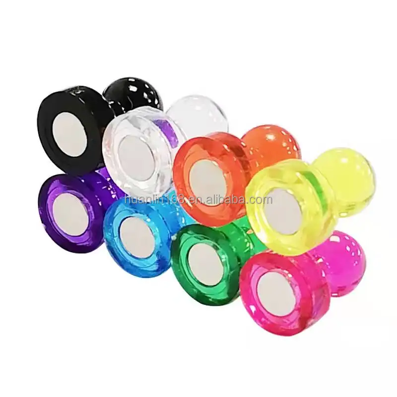 Colorful Push Pin Office Super Strong Factory Price Rare Earth Permanent Neodymium Round Plastic Pushpin Magnet Ndfeb Thumbtack