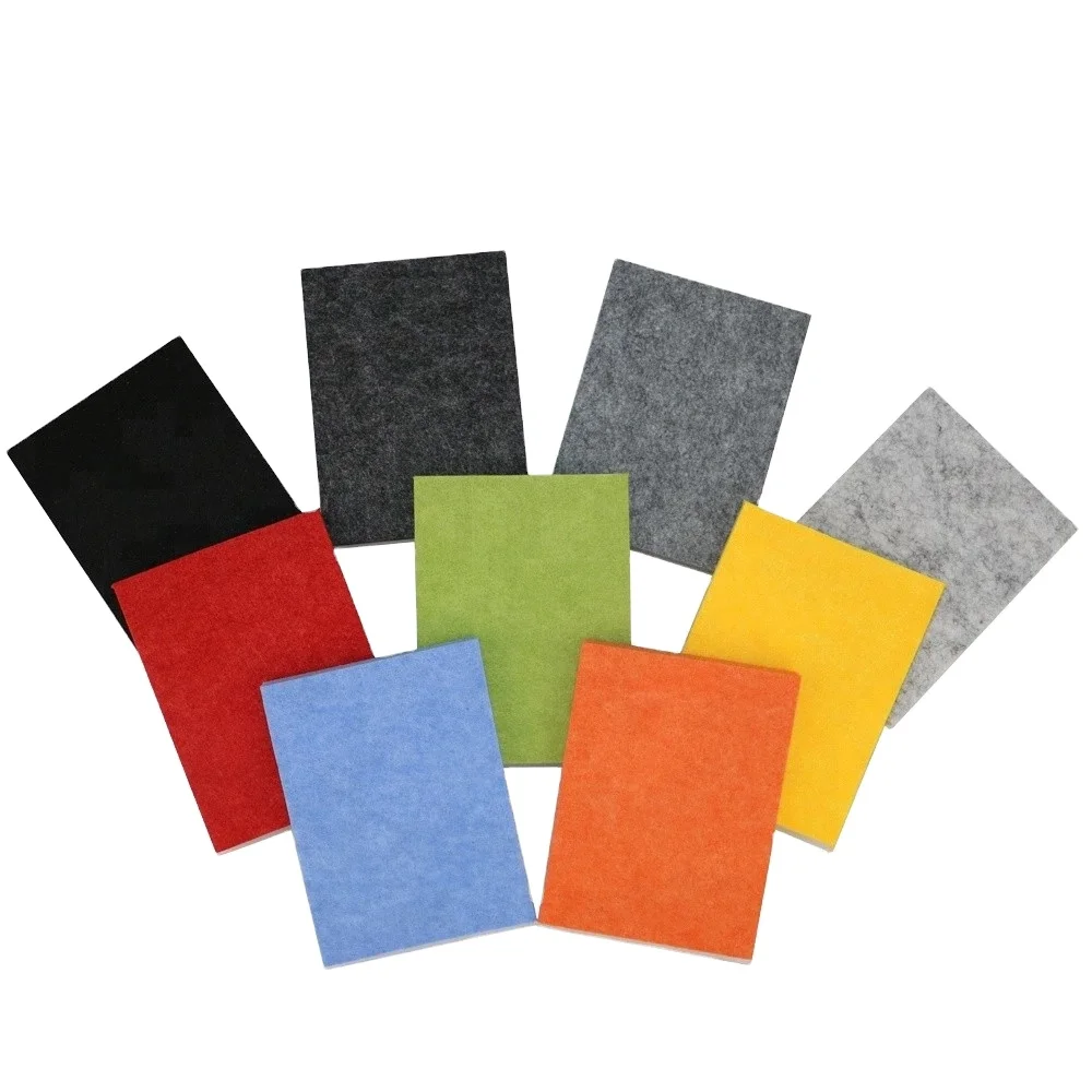 9mm 12mm Soundproof 100% Recycle PET Polyester Felt Acoustic Wall Panel for decoration