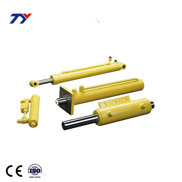 Two way small mini piston hydraulic cylinder with rod hoses seal for barber chairs dump truck car lift robot
