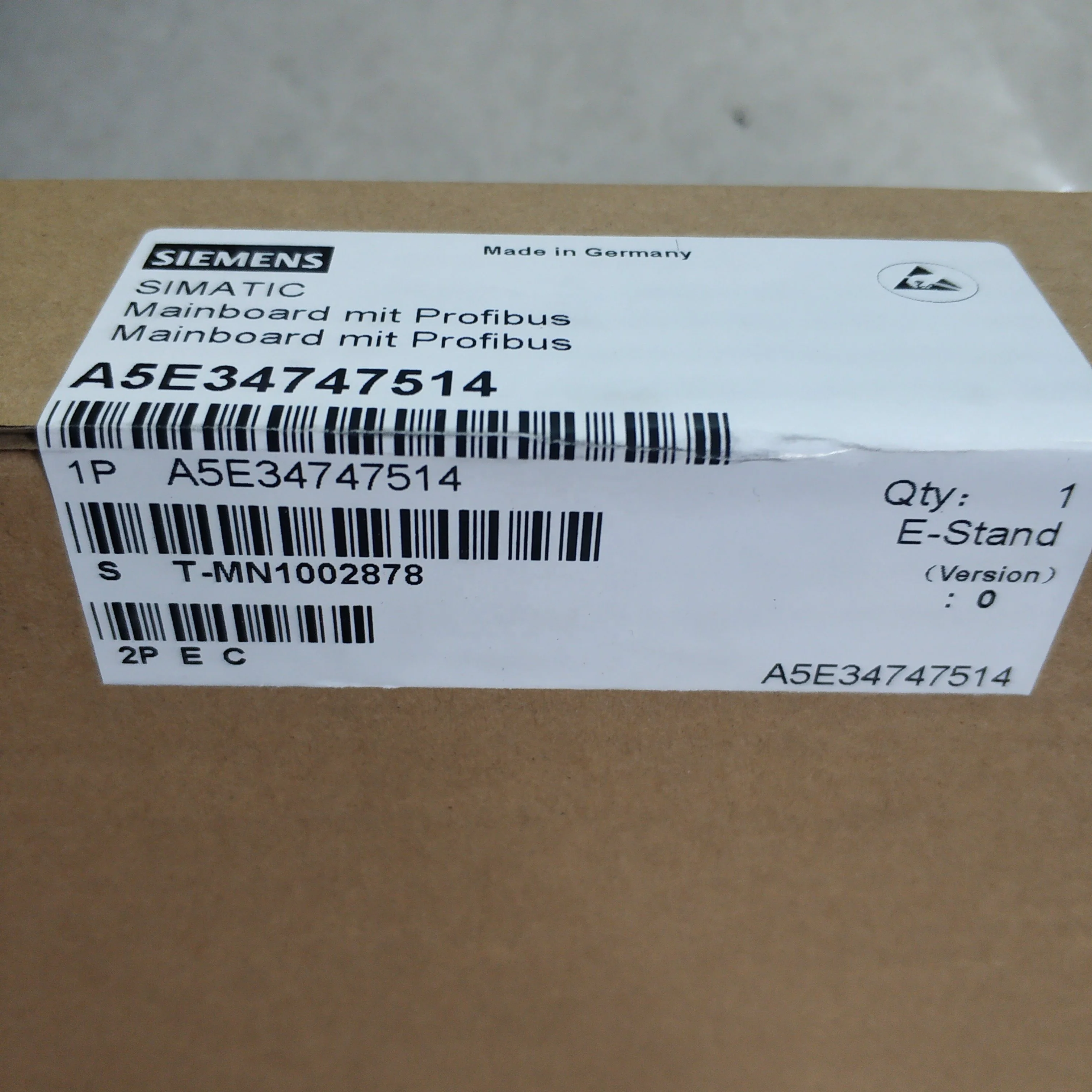 Материнская плата Siemens PLC simatic mit profibus A5E34747514