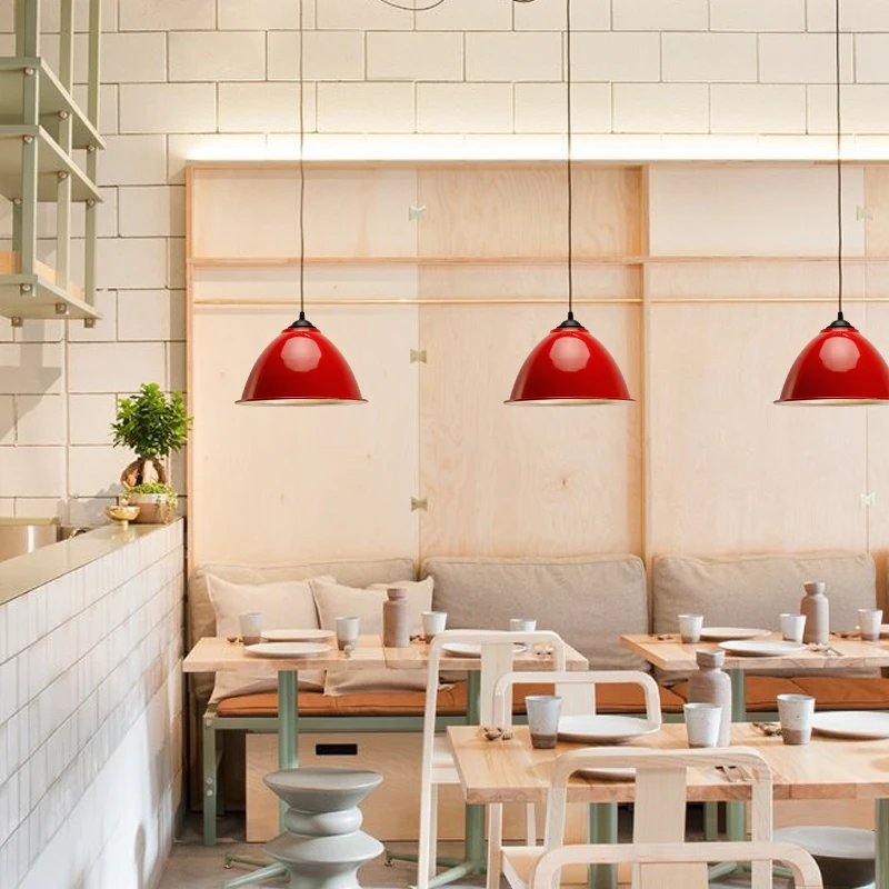 Modern  Pendant lamp e27 aluminum  hanging light  workshop home office shop hotel restaurant gym dance room metal pendent light