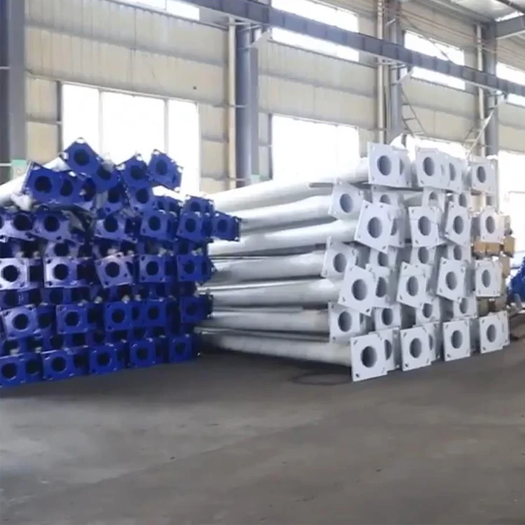 
5m 8m 10m 12m power coating aluminum outdoor decorative led light poles/solar garden lamp post 