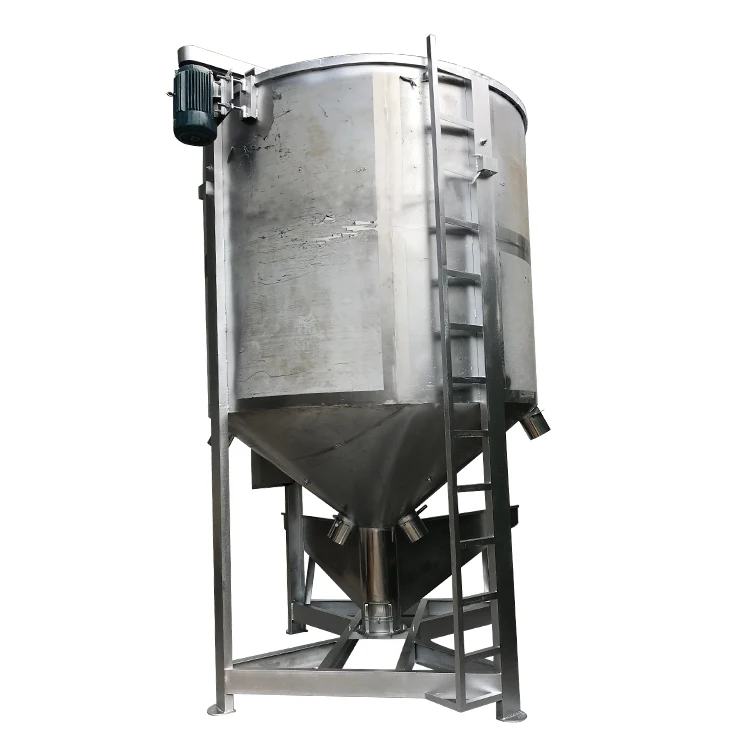 Easy to operate Plastic PVC Stainless steel  vertical conical  plastic pellet mixer