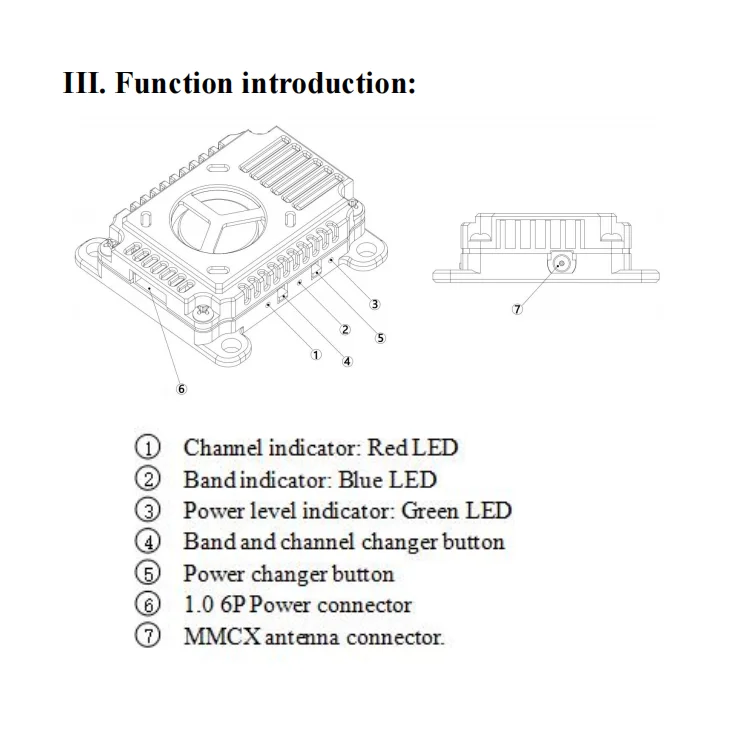 PFLY 3.3G VTX 3W max Analog VTX Lightweight compact 7inch 9inch 13 inch fpv drone VIDEO TRANSMISSION