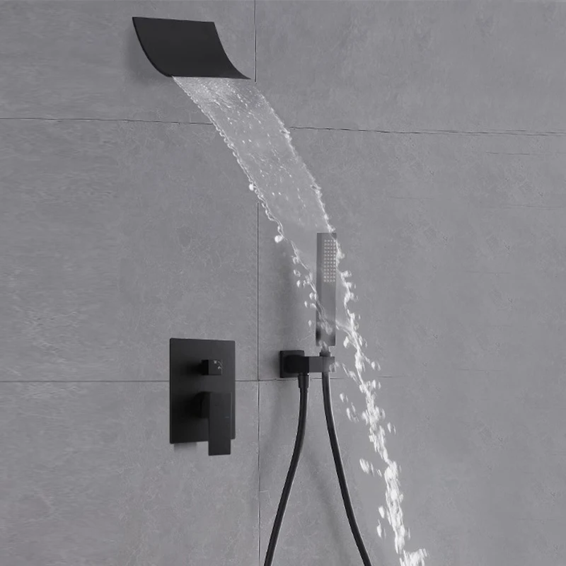 2 in 1 Two FunCtion Smart Wenzhou Korean Shower Set System Nozzle Hot and Cold Bronze SPA Bathtub Shower Set