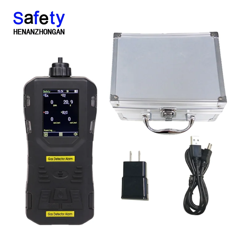S316 handheld pump petrol and air gas analyzer, CO2 automotive gas alarm monitor