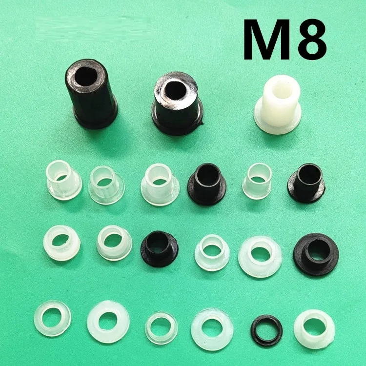 plastic bushing shaft bushing plastic Nylon Sleeves Shoulder Plastic PTFE Nylon  Bushing Flange Bearing M14M15