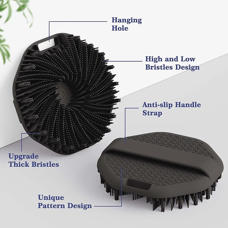 Wholesale Exfoliating Face Bath Towel Back Scrubber Wash Skin Massage Dry Body Buffer Premium Silicone Body Scrubber