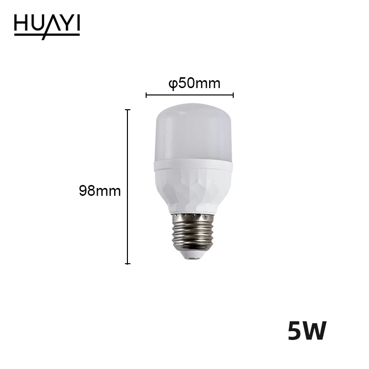 HUAYI дешевая цена PC E27 5w 9w 13w 18w 28w 38w 48w офисная умная лампа для помещений