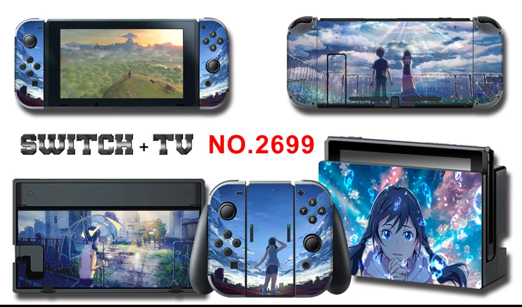 Makoto Shinkai Your Name. Weathering with you Profession Skin Sticker For Nintendo Switch