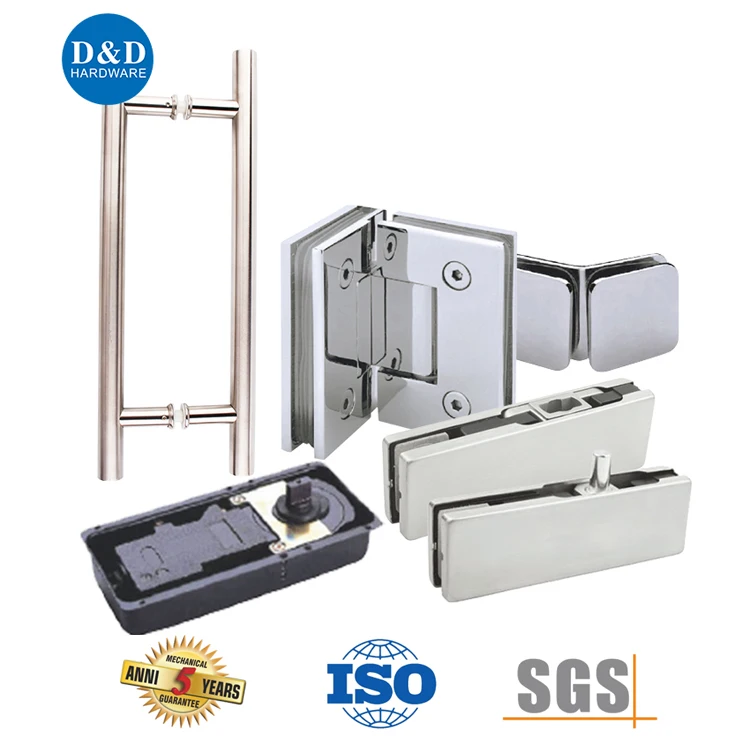 Iron Inside Good Selling Glass Door Hardware Fitting Heavy Duty glass door floor spring