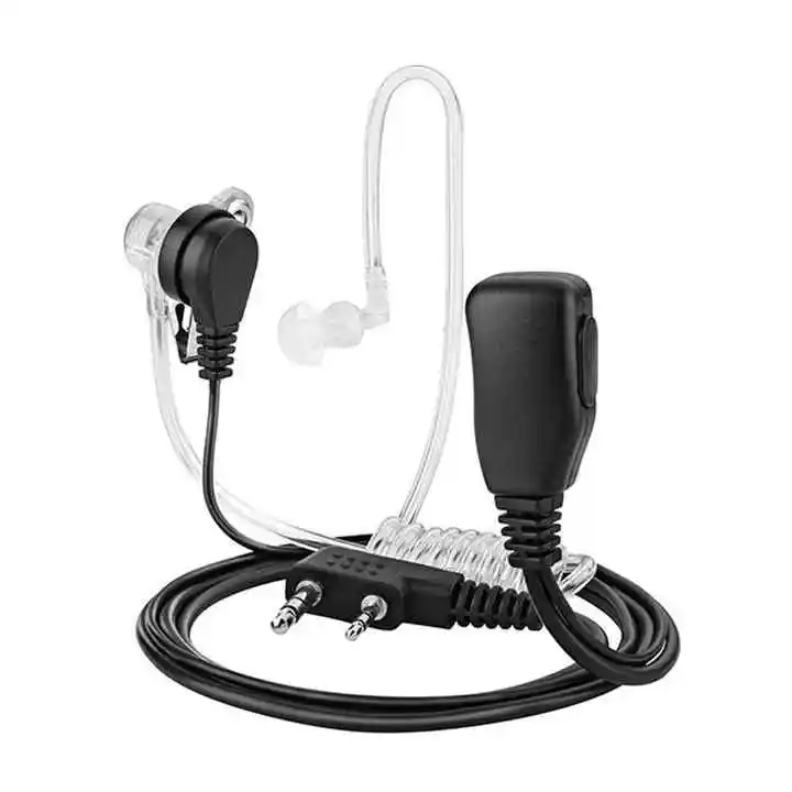Заводская 2-контактная гарнитура с микрофоном PTT CB ham FM радио Handfree складной наушник с воздушной акустической трубкой для Baofeng bf UV5R 888S uv82