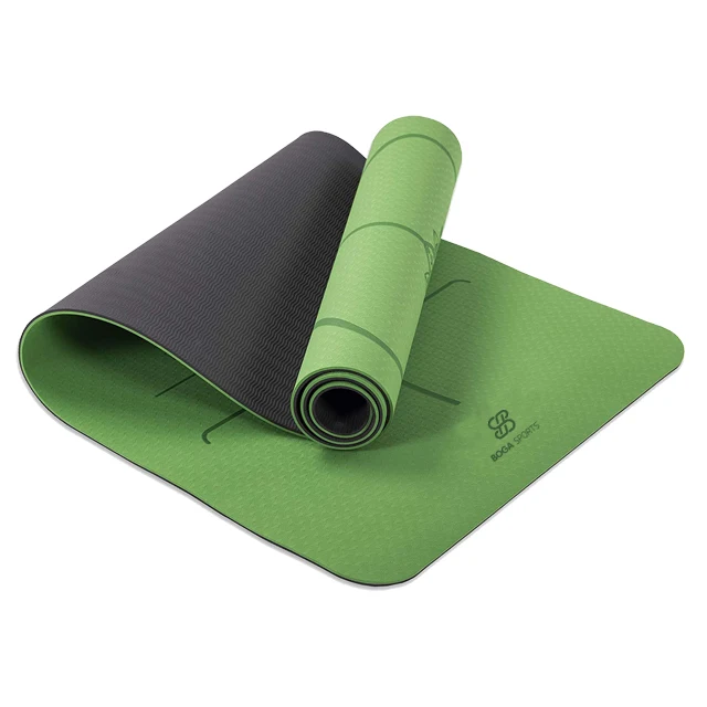 high quality two-color yoga mat anti-slip eco-friendly yoga mat TPE yoga mat