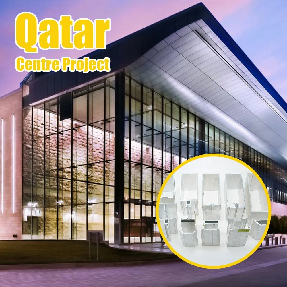 ZHONGLIAN OEM Factory With Certificate Custom Construction Works Glass Curtain Wall Aluminum Profiles