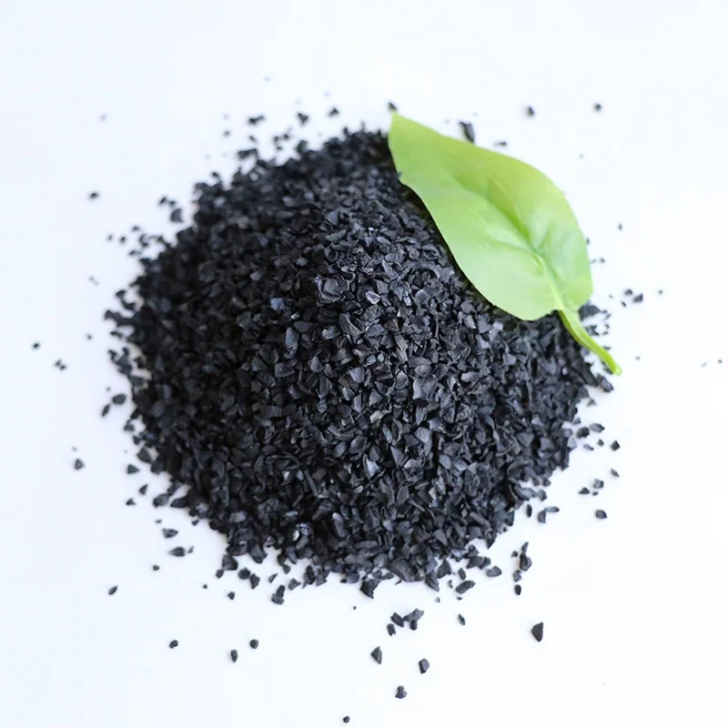 Hot sale black low ash 8x30 mesh granular nut shell activated carbon for aquarium filter media