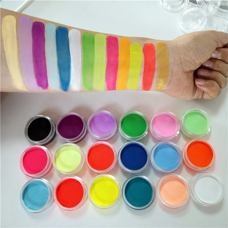 Makeup glow in the dark paint uv neon face and body painting neon eyeliner supplies