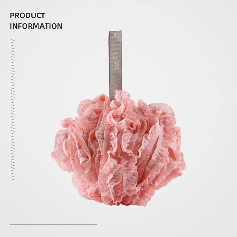 Factory Customized LOGO High Quality Natural Sponge Shower Flower Bath Sponge Natural Flower Sponge Bath Ball