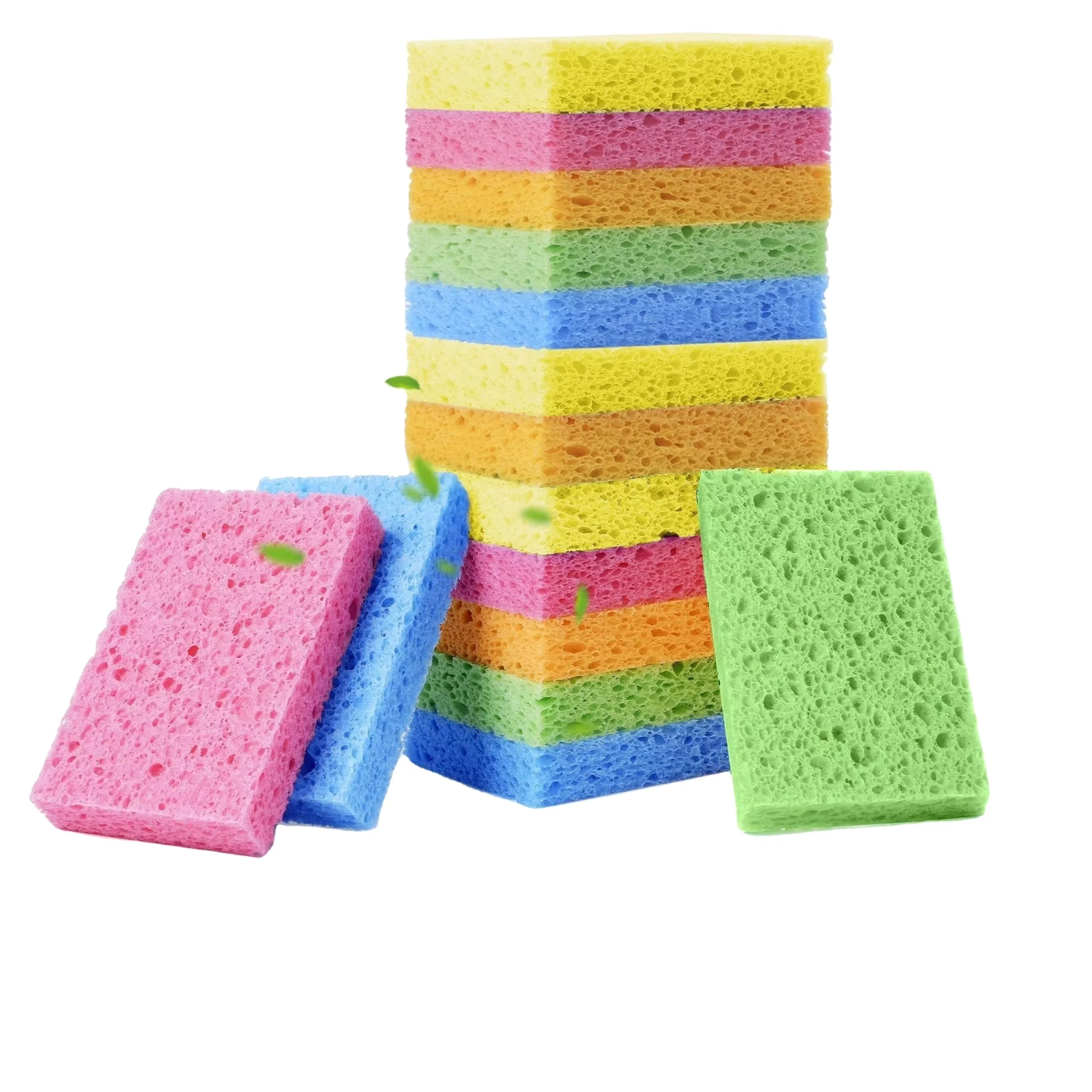 Высококачественные лидер продаж чистящие средства для бытовых изделий прессованная сухая целлюлозная губка